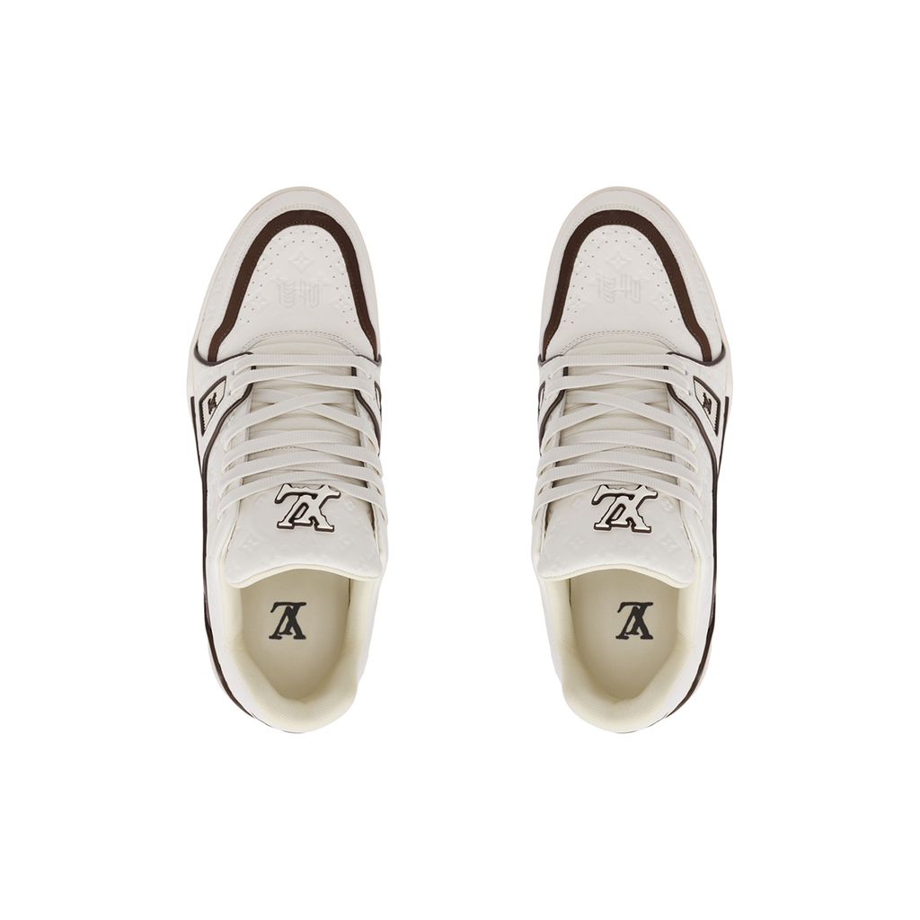 Louis Vuitton Trainer Low-Top Sneakers in Beige & Brown – Unisex