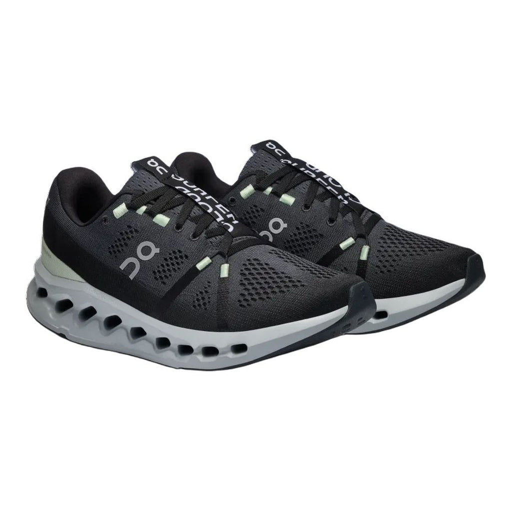 On Cloudsurfer Running Shoes – Black | Frost
