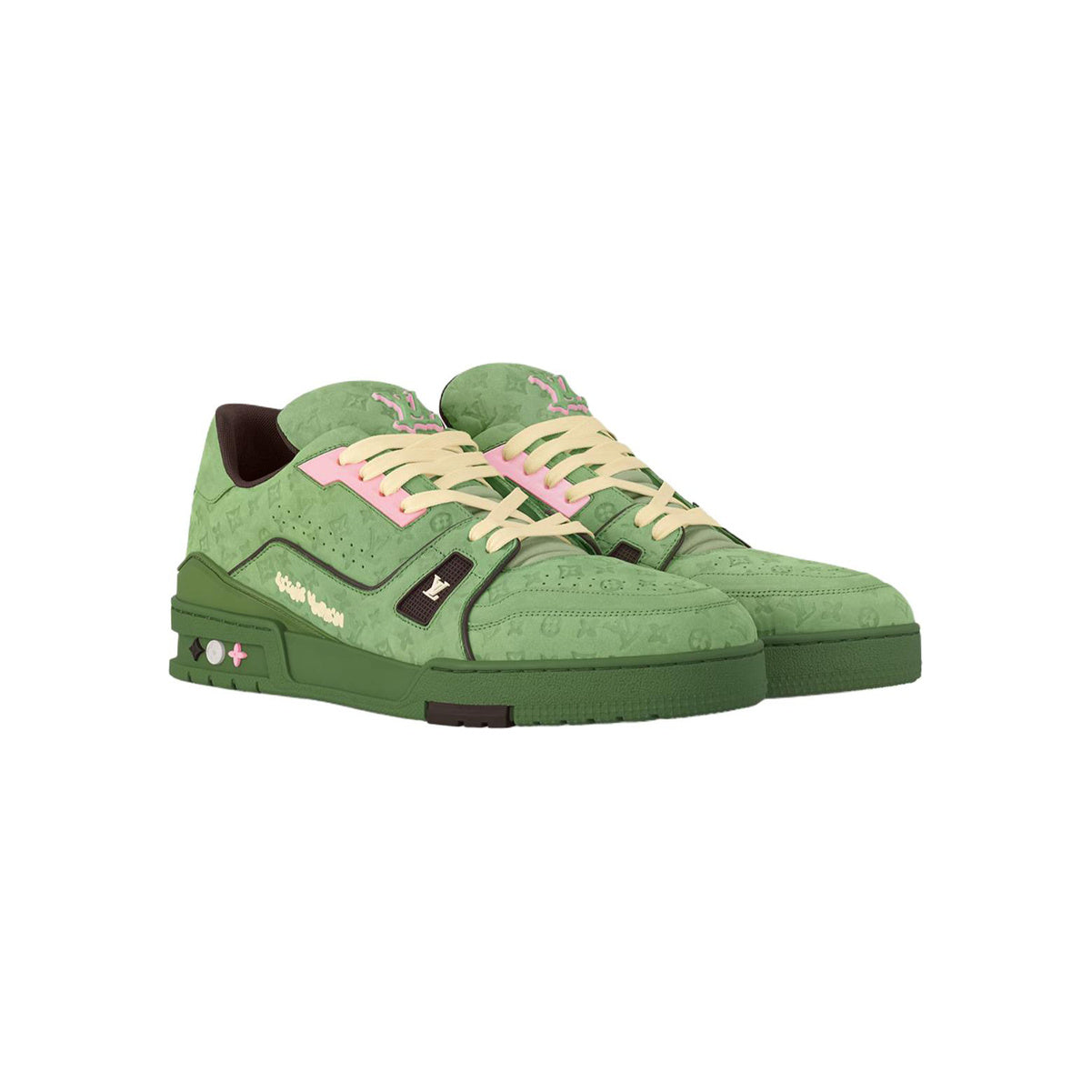 Tyler, the Creator x Louis Vuitton Trainer Low-Top Sneakers in Green – Unisex