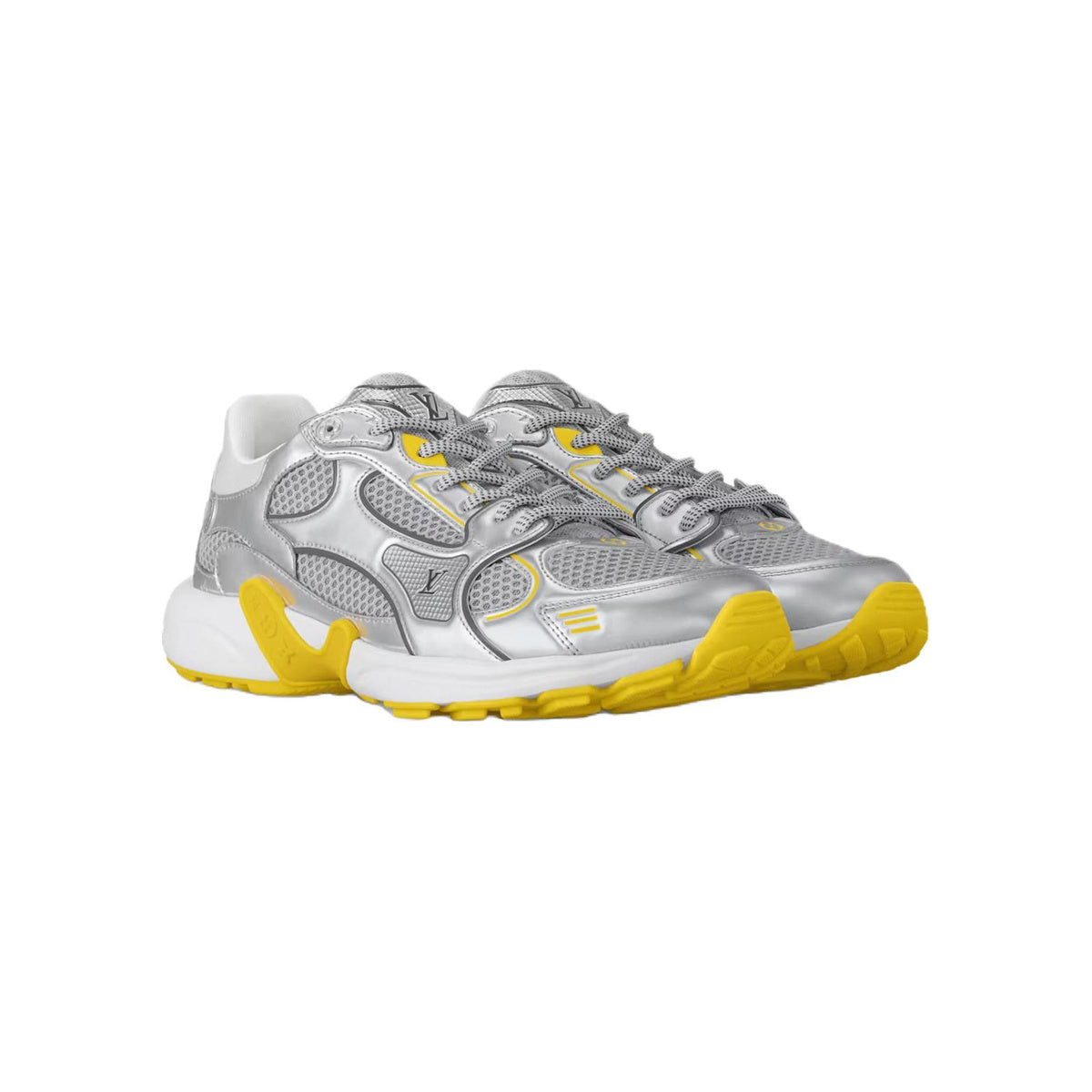 Louis Vuitton Olympia Low-Top Sneakers in Silver & Yellow – WoUnisex