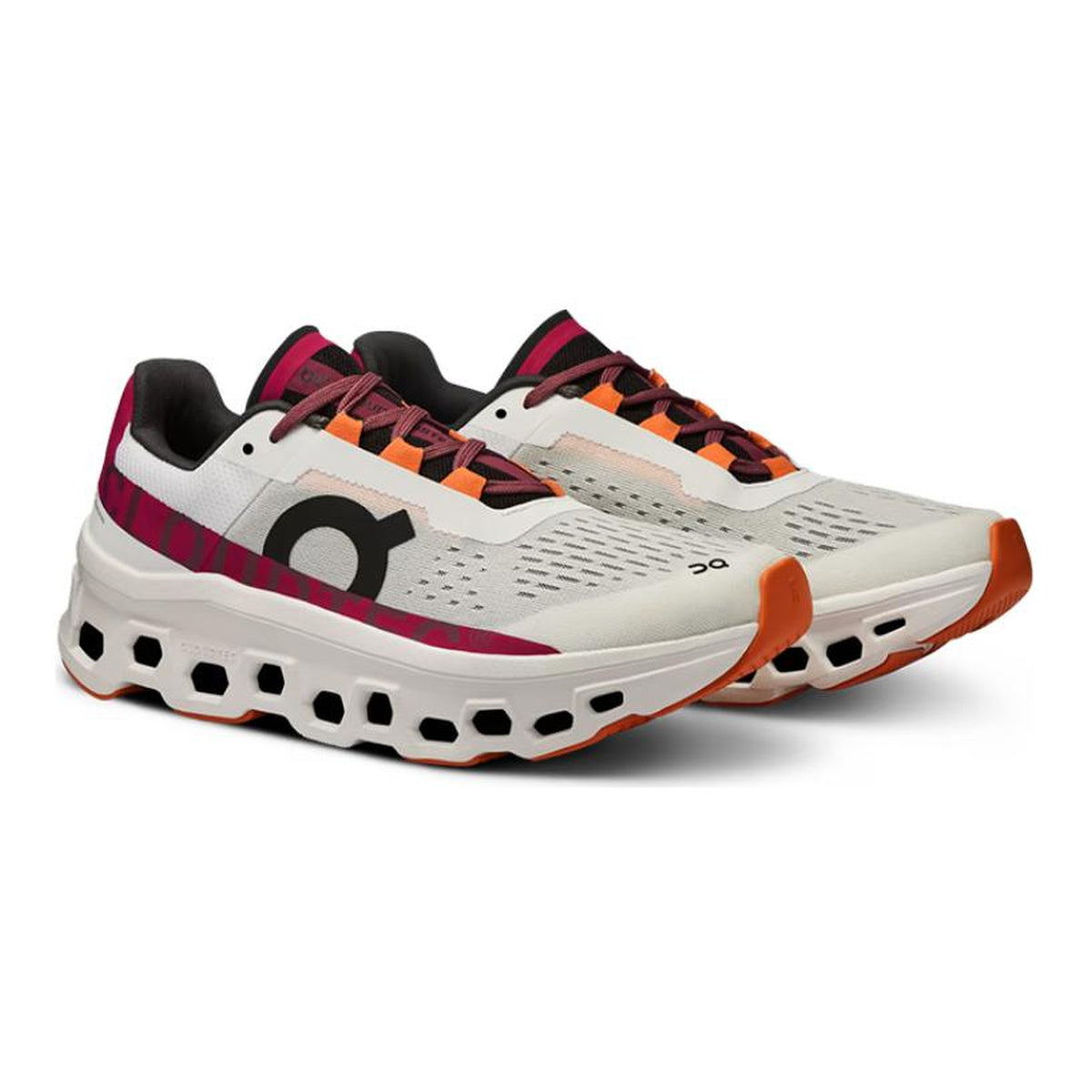 On Cloudmonster 2 Running Shoes – Pearl | Magenta