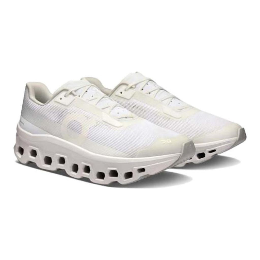 On Cloudmonster Unisex Marathon Running Shoes – All White