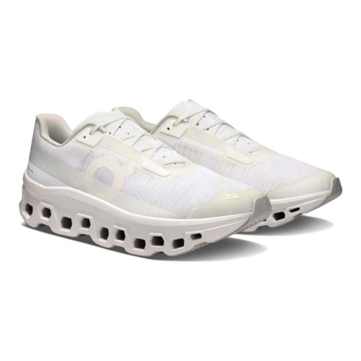 On Cloudmonster Unisex Marathon Running Shoes – All White