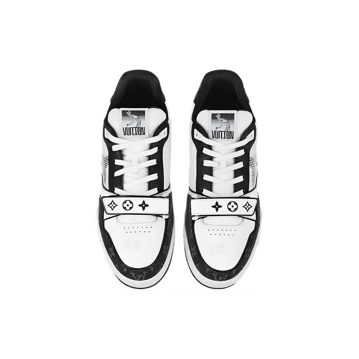 Louis Vuitton LV Trainer Sneaker – Black Monogram / White Leather / Mesh