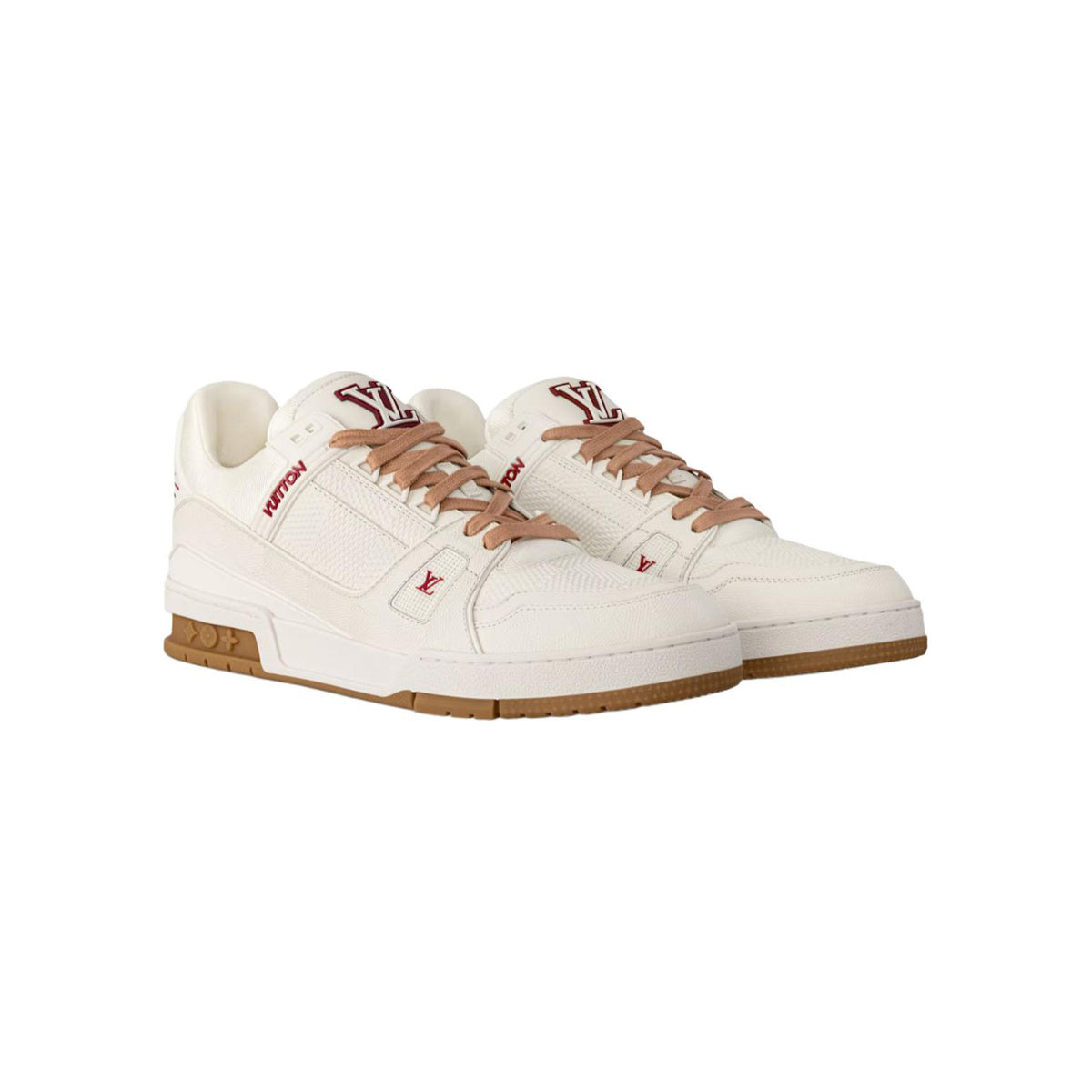 Louis Vuitton Trainer Calf Leather Lace-Up Low-Top Sneakers in White – Unisex