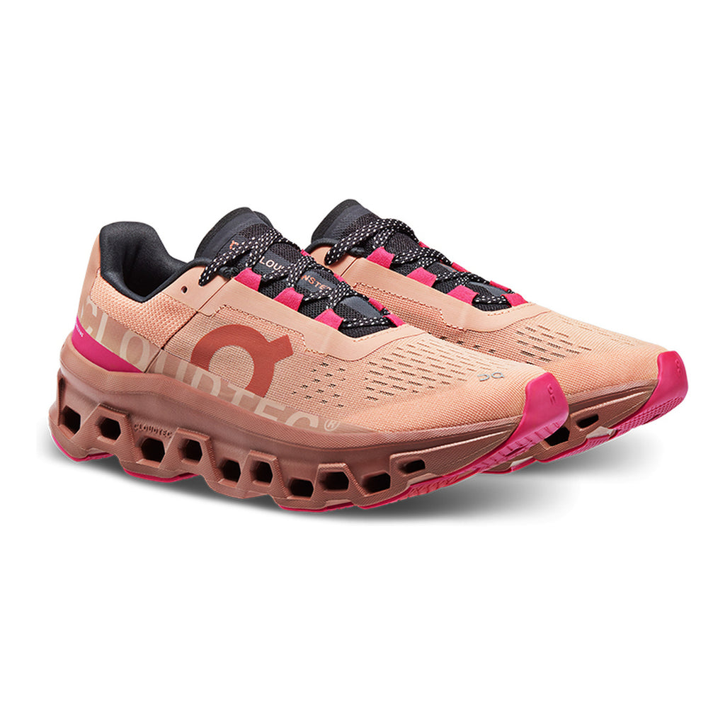 On Cloudmonster Running Shoes – Rose | Raspberry