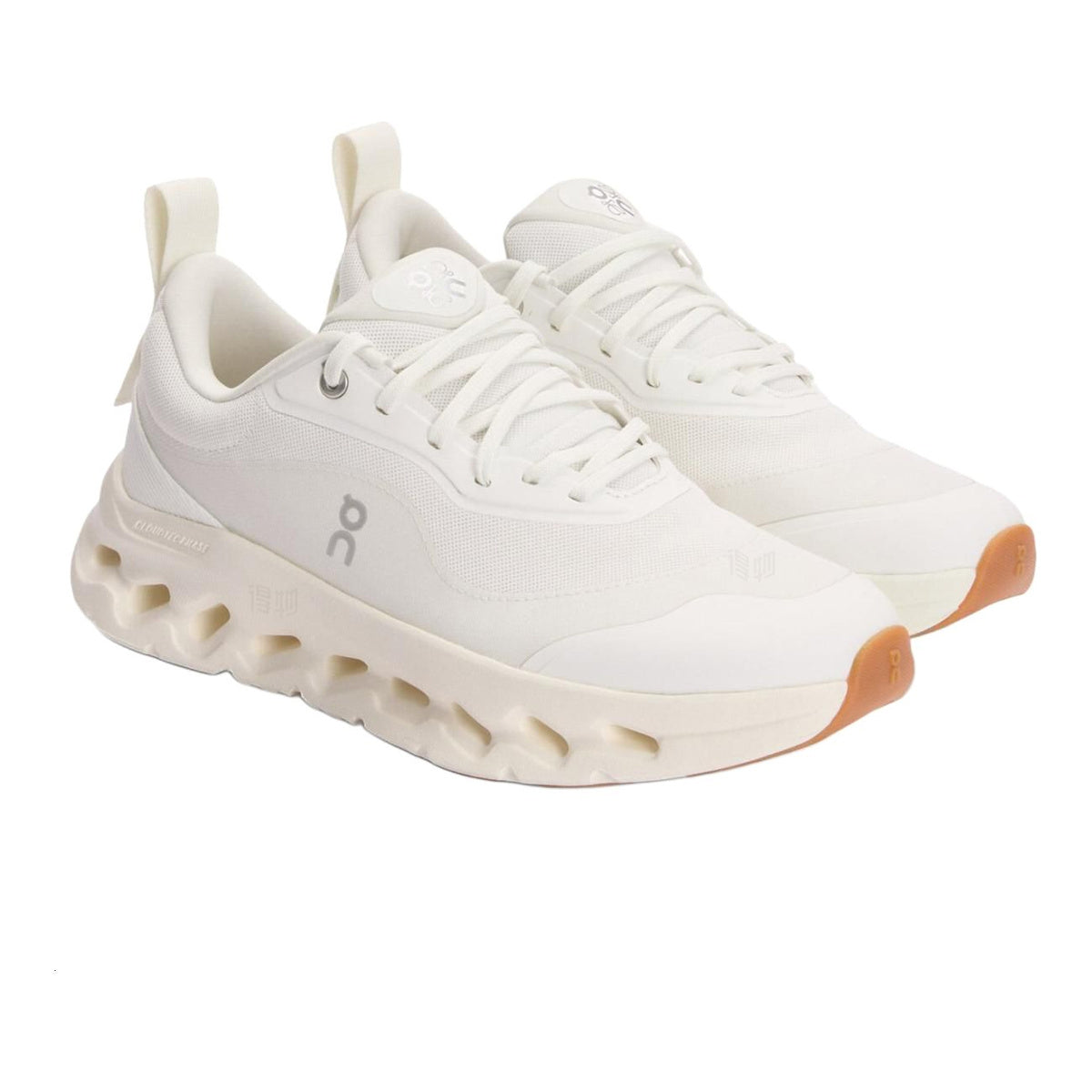 On × LOEWE Cloudmonster Unisex Lifestyle Sneakers – White | Caramel