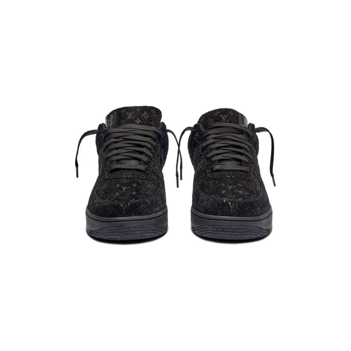 Louis Vuitton x Nike Air Force 1 Leather Low-Top Sneakers in Black – Unisex