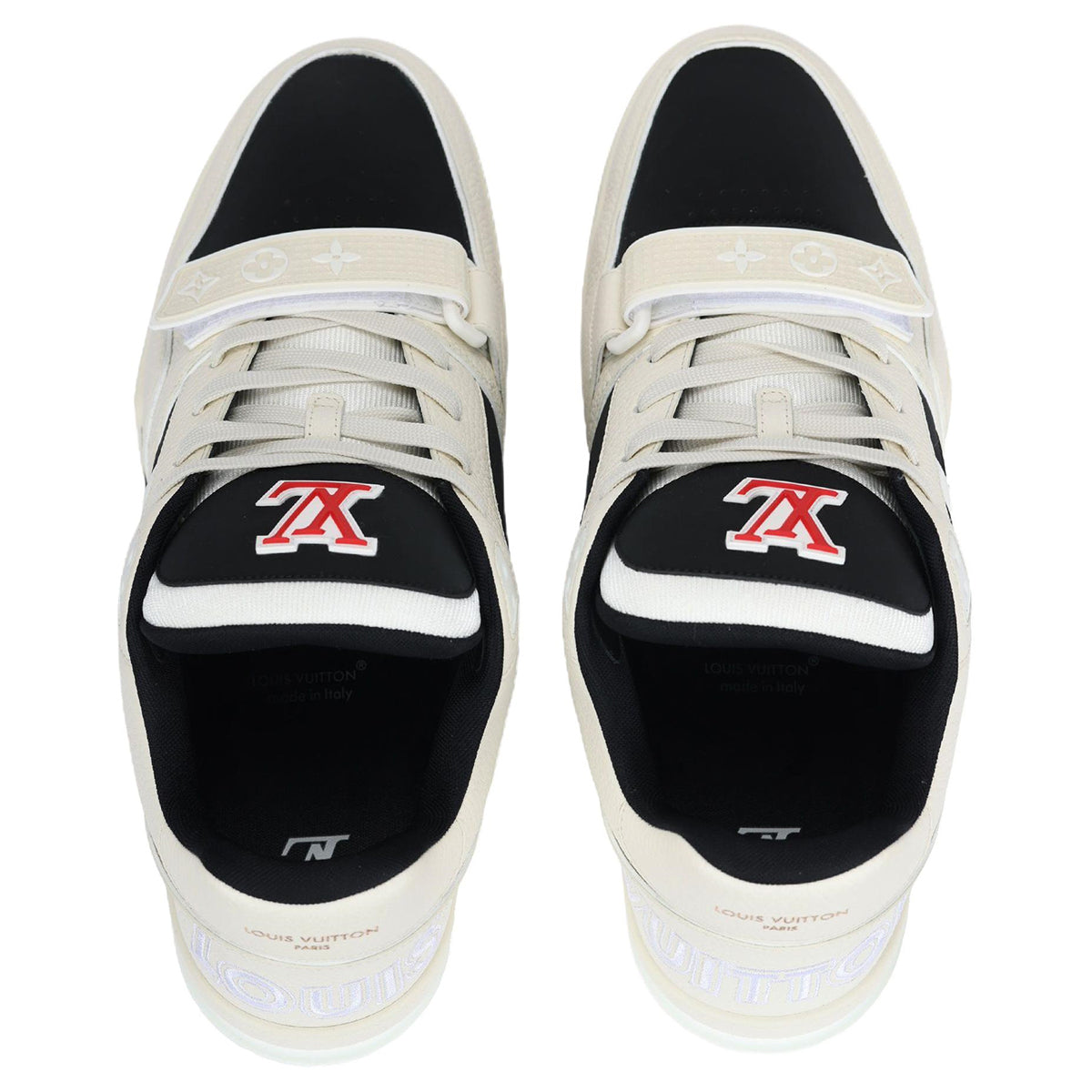 Louis Vuitton Trainer Calf Leather Lace-Up Low-Top Sneakers in Black –  Minimalist