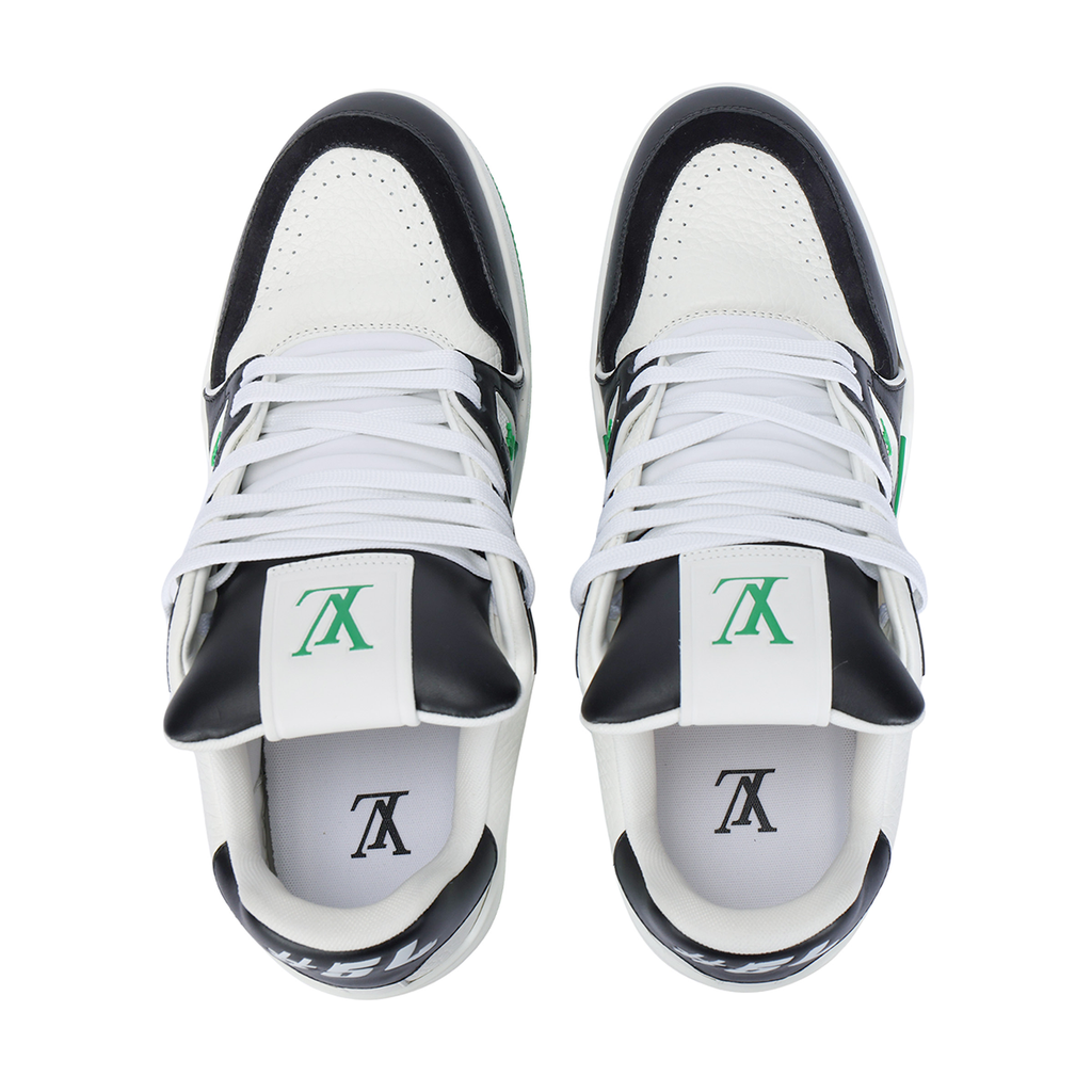 Louis Vuitton Trainer Leather Lace-Up Low-Top Sneakers in Green – Unisex