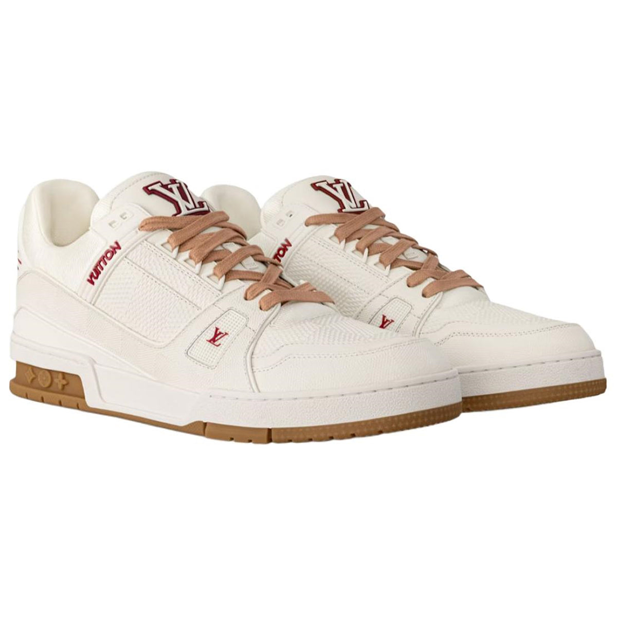 Louis Vuitton Trainer Calf Leather Lace-Up Low-Top Sneakers in White – Unisex