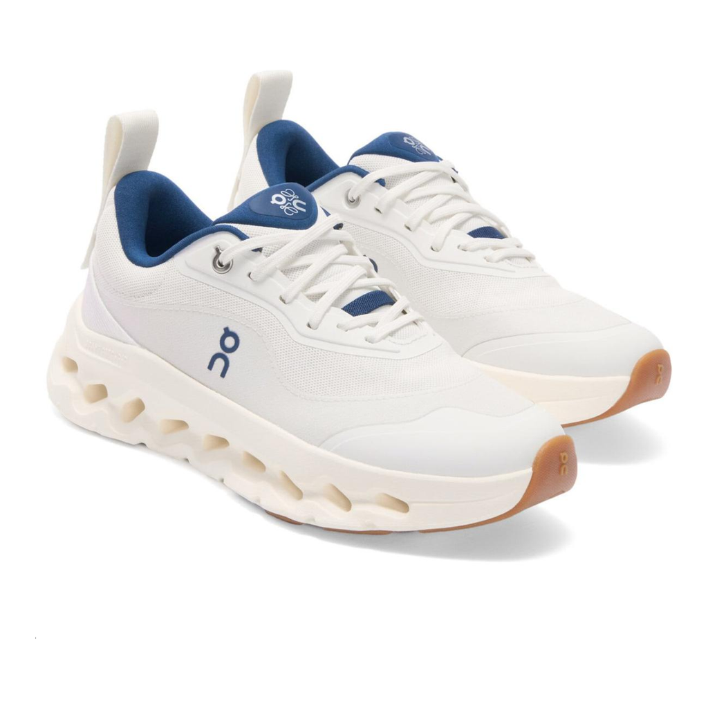 On × LOEWE Cloudmonster Unisex Lifestyle Sneakers – Ivory | Caramel