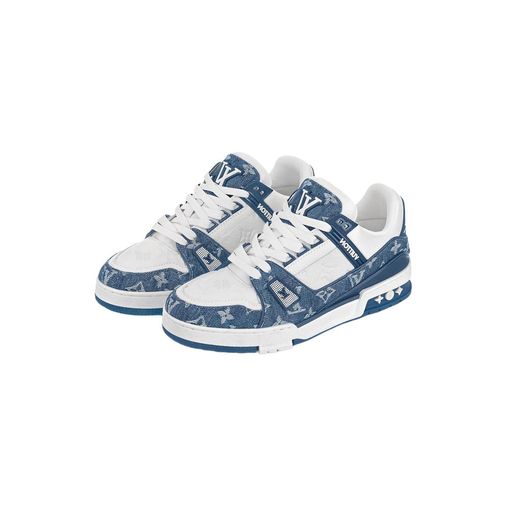Louis Vuitton Trainer Low-Top Sneakers in Light Blue – WoUnisex