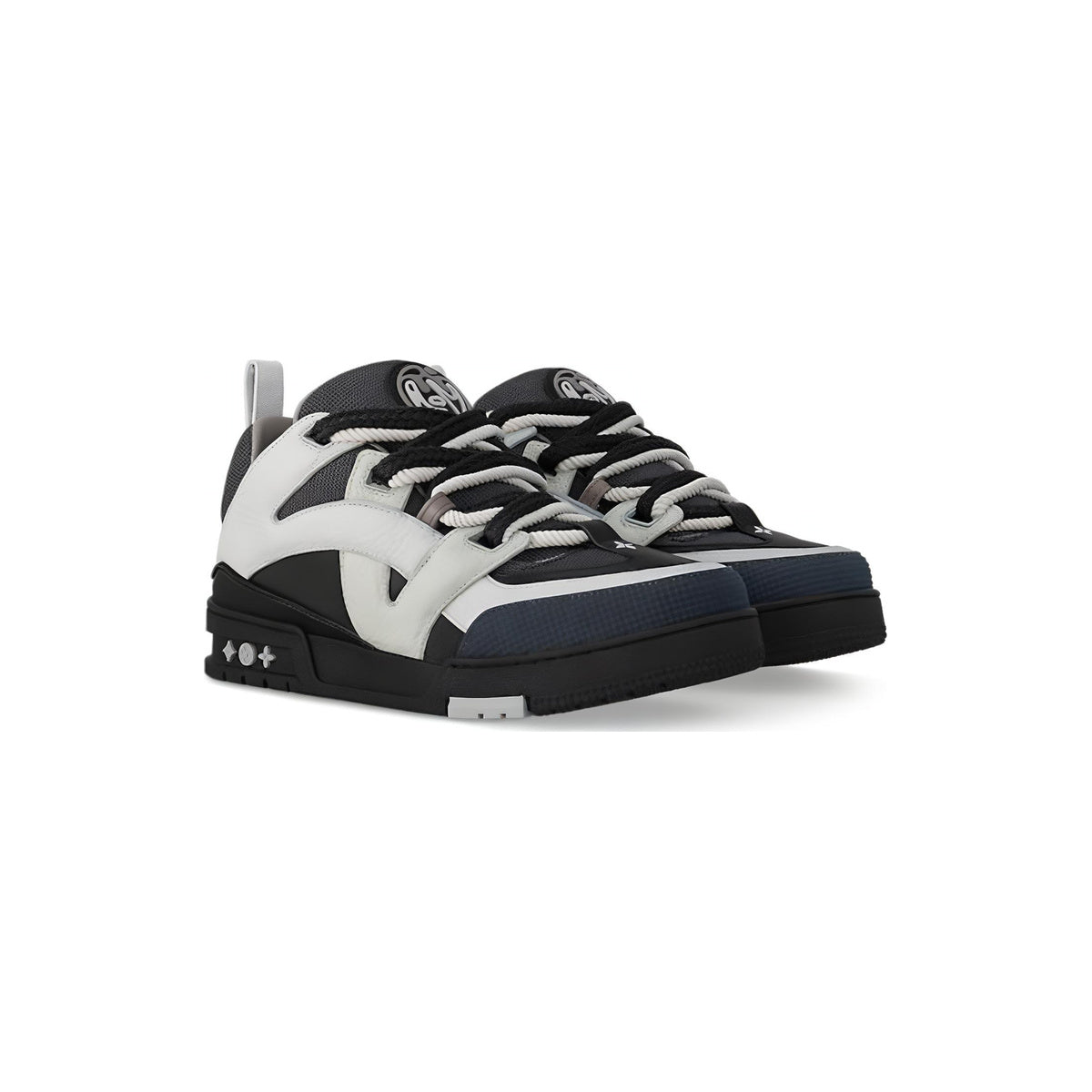 Louis Vuitton Skate Leather Low-Top Sneakers in Black & White – Unisex