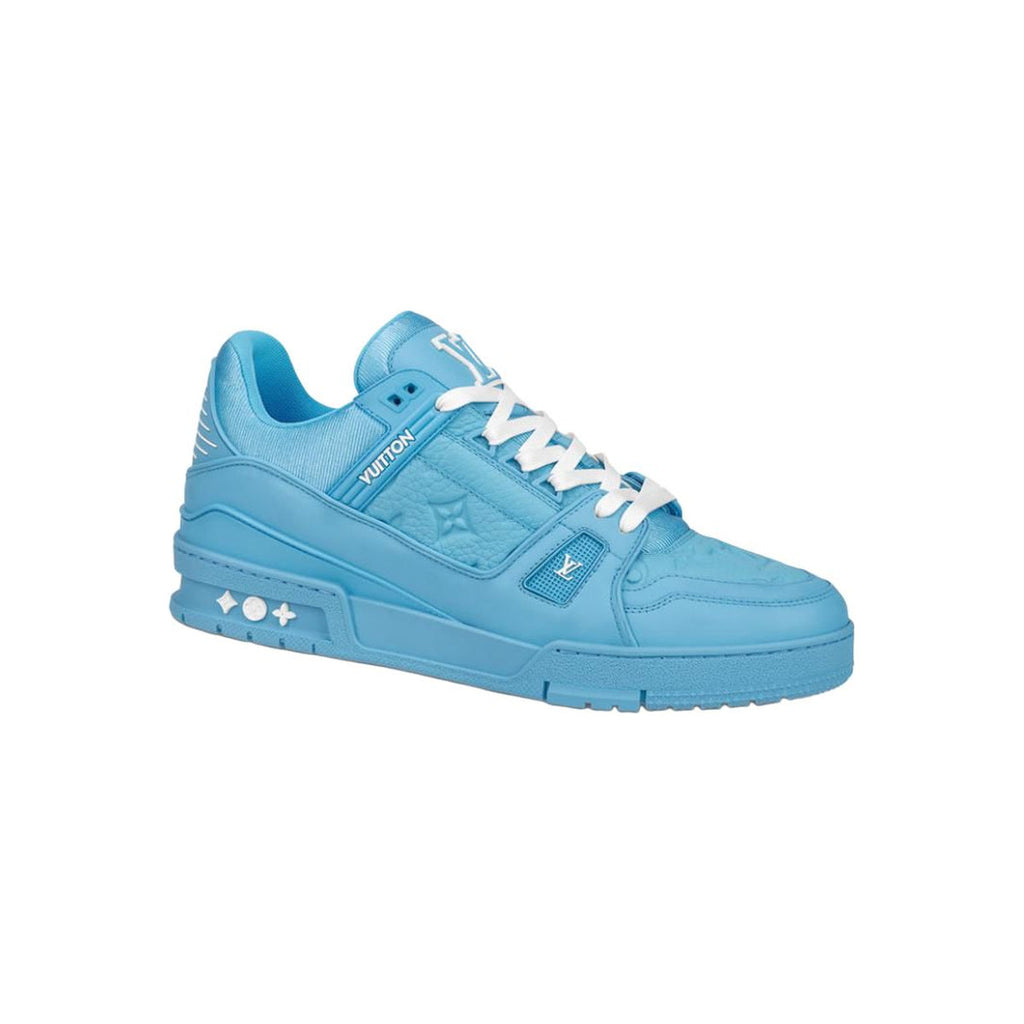 Louis Vuitton Trainer Leather Low-Top Sneakers in Blue – Unisex