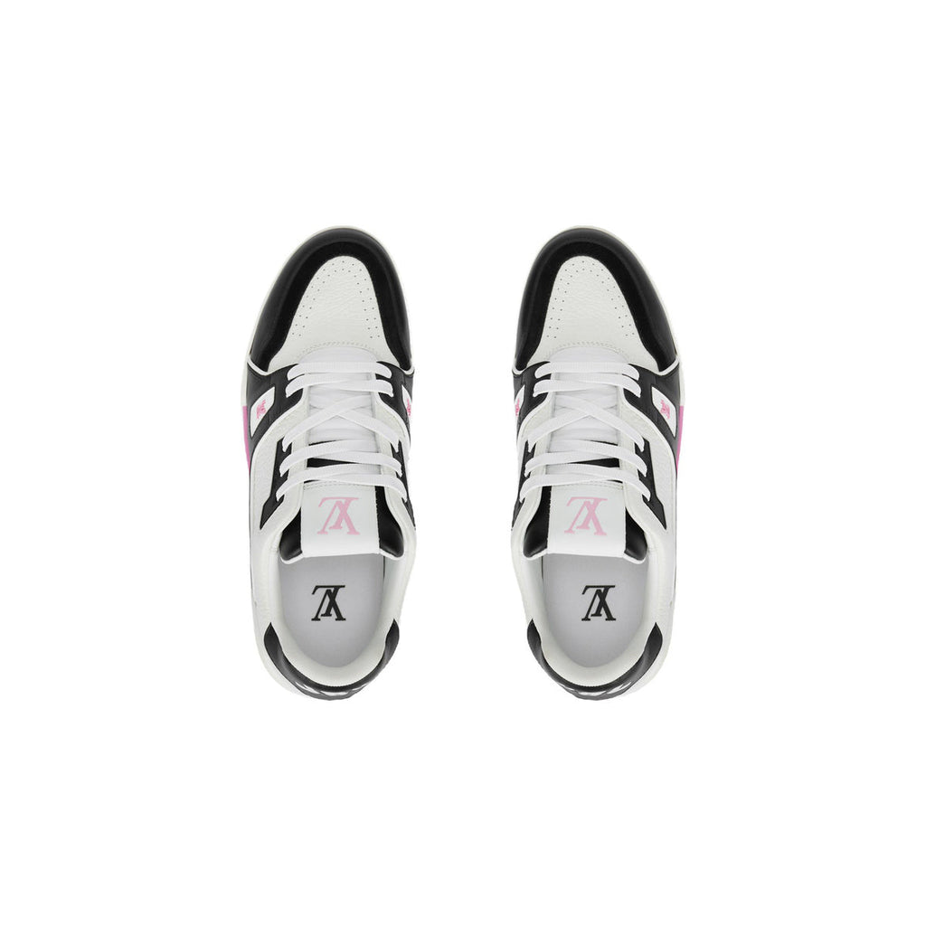 Louis Vuitton Trainer Calf Leather Lace-Up Low-Top Sneakers in Pink – WoUnisex