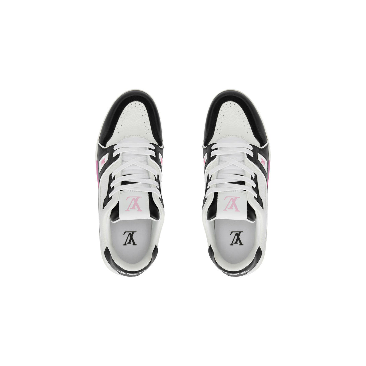 Louis Vuitton Trainer Calf Leather Lace-Up Low-Top Sneakers in Pink – WoUnisex