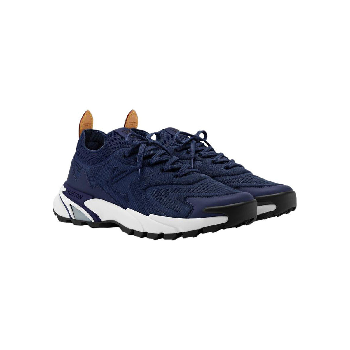 Louis Vuitton Runner Tatic Leather Lace-Up Low-Top Lifestyle Sneakers in Blue – Unisex