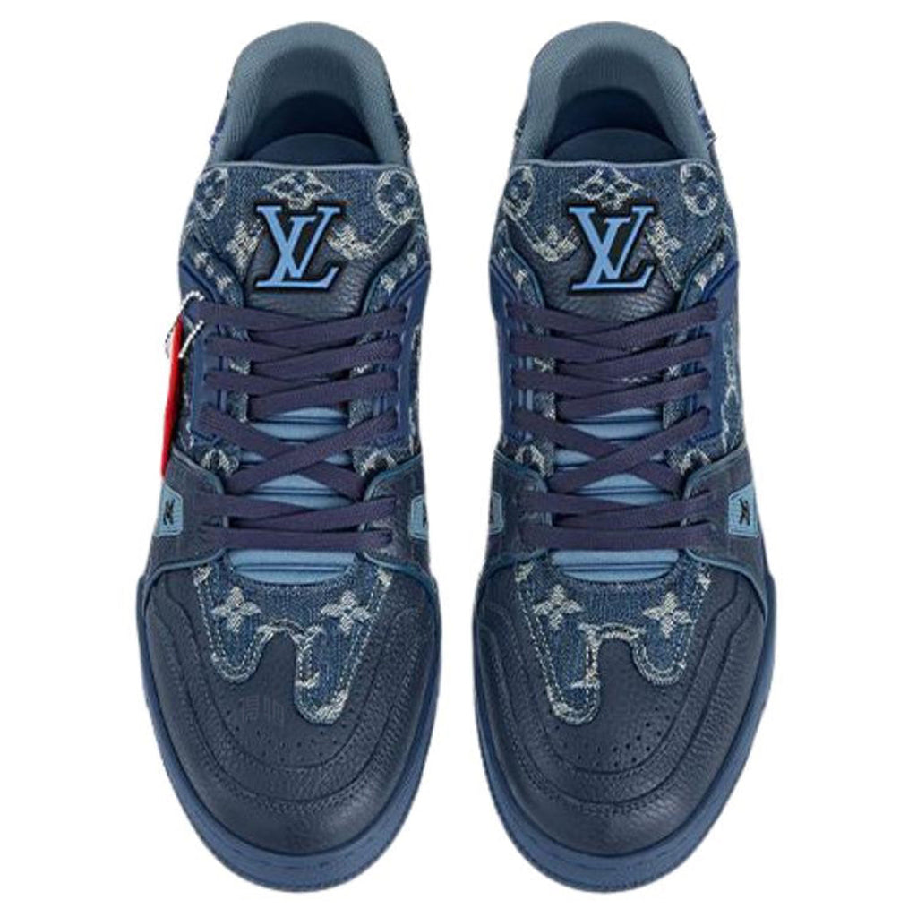 Louis Vuitton x Nigo LV² Trainer Sneaker – Navy / Monogram Denim / Slate Blue