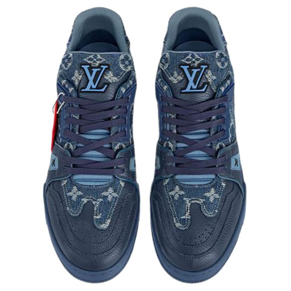 Louis Vuitton x Nigo LV² Trainer Sneaker – Navy / Monogram Denim / Slate Blue