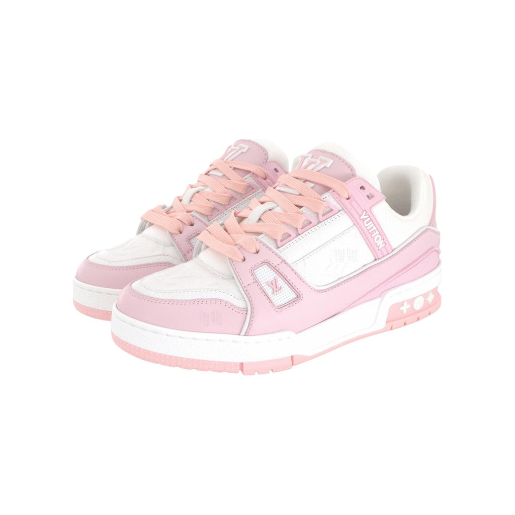 Louis Vuitton Trainer Leather Low-Top Sneakers in Rose Pink – Unisex