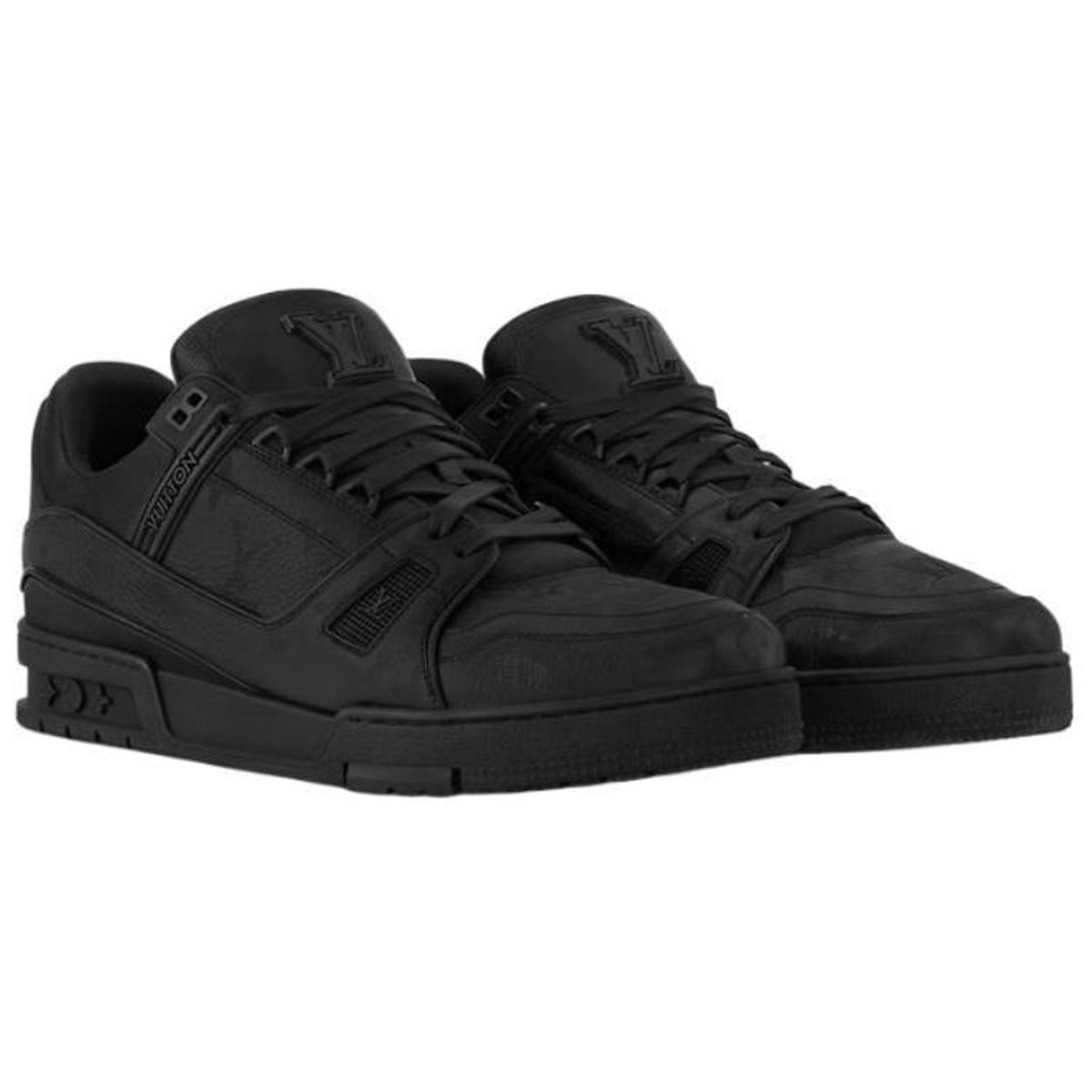 Louis Vuitton Trainer Lace-Up Low-Top Sneakers in Black – Unisex