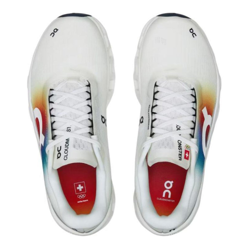 On Cloudmonster Unisex Marathon Running Shoes – White | Multicolor