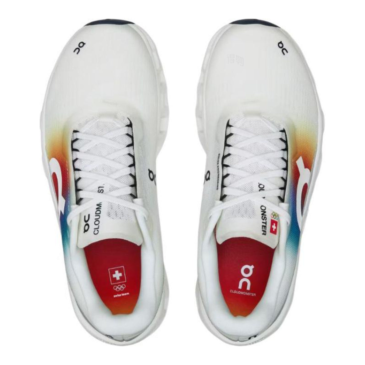 On Cloudmonster Unisex Marathon Running Shoes – White | Multicolor