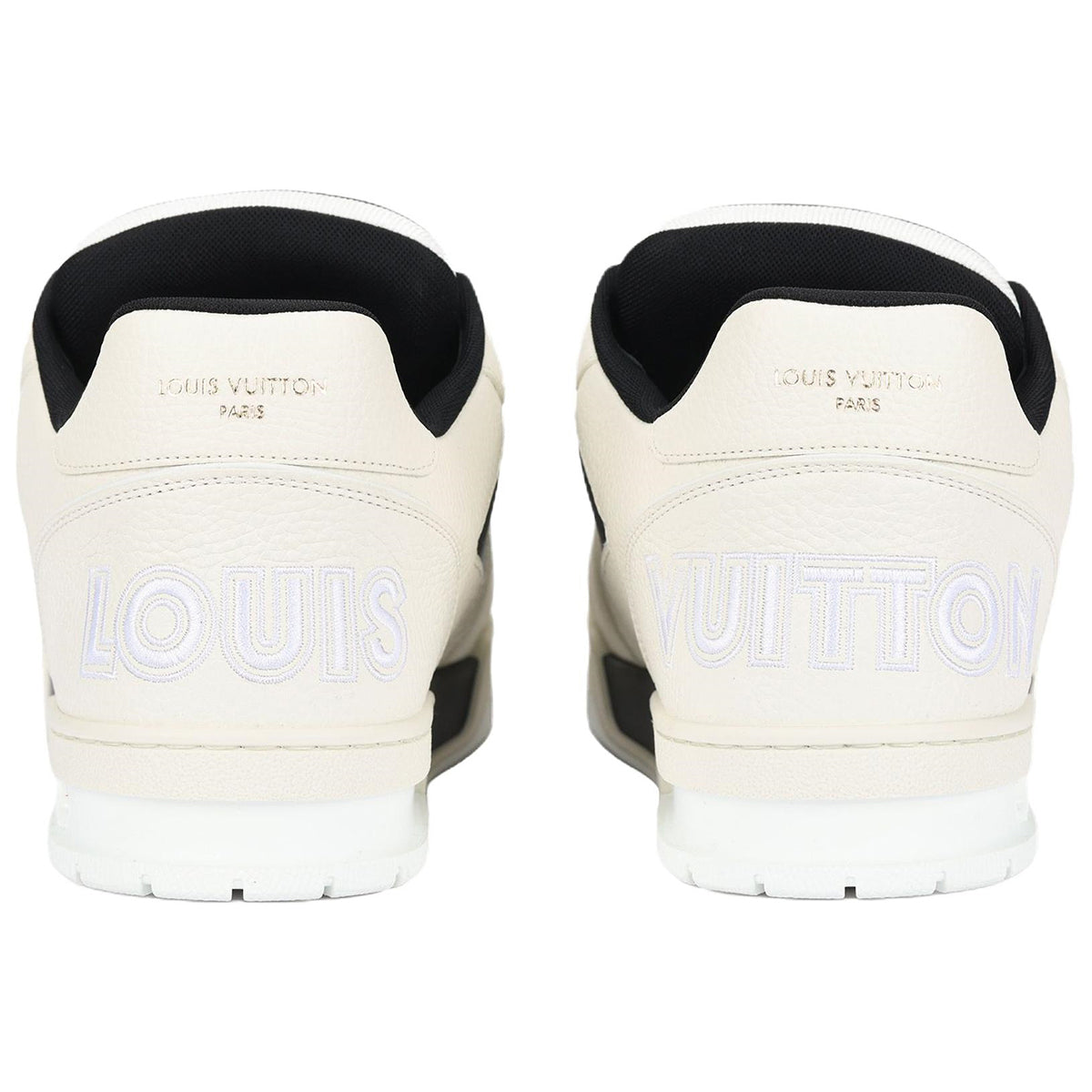 Louis Vuitton Trainer Calf Leather Lace-Up Low-Top Sneakers in Black –  Minimalist