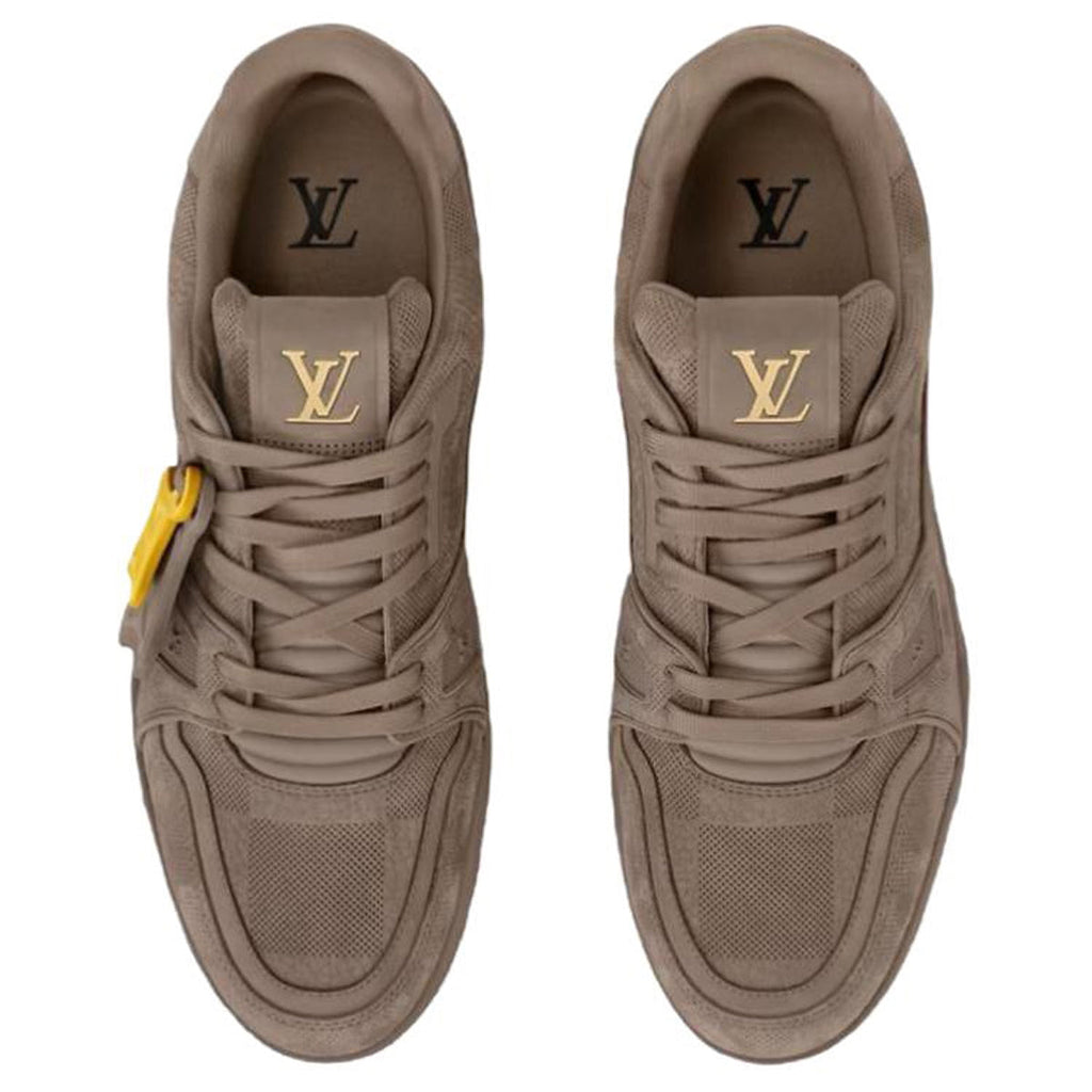 Louis Vuitton Trainer Calf Leather Lace-Up Low-Top Sneakers in Brown – Unisex