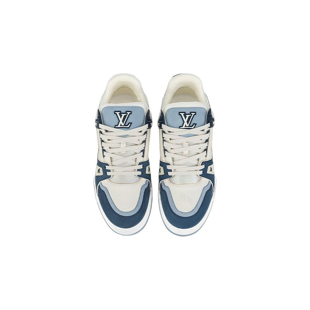 Louis Vuitton Trainer Low-Top Sneakers in Blue & White – Unisex