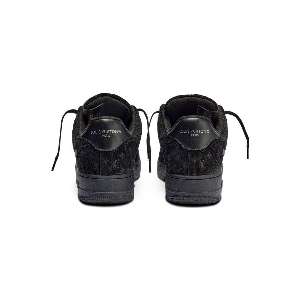Louis Vuitton x Nike Air Force 1 Leather Low-Top Sneakers in Black – Unisex