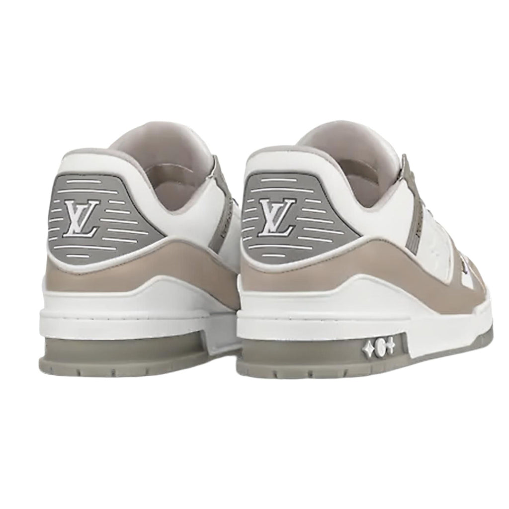 Louis Vuitton LV Trainer Sneaker – Grey / White Monogram Embossed