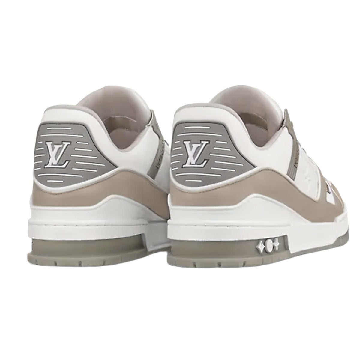 Louis Vuitton LV Trainer Sneaker – Grey / White Monogram Embossed