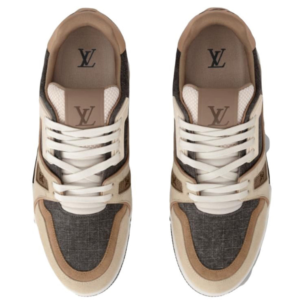 Louis Vuitton Trainer Lace-Up Platform Low-Top Sneakers in Brown – Unisex