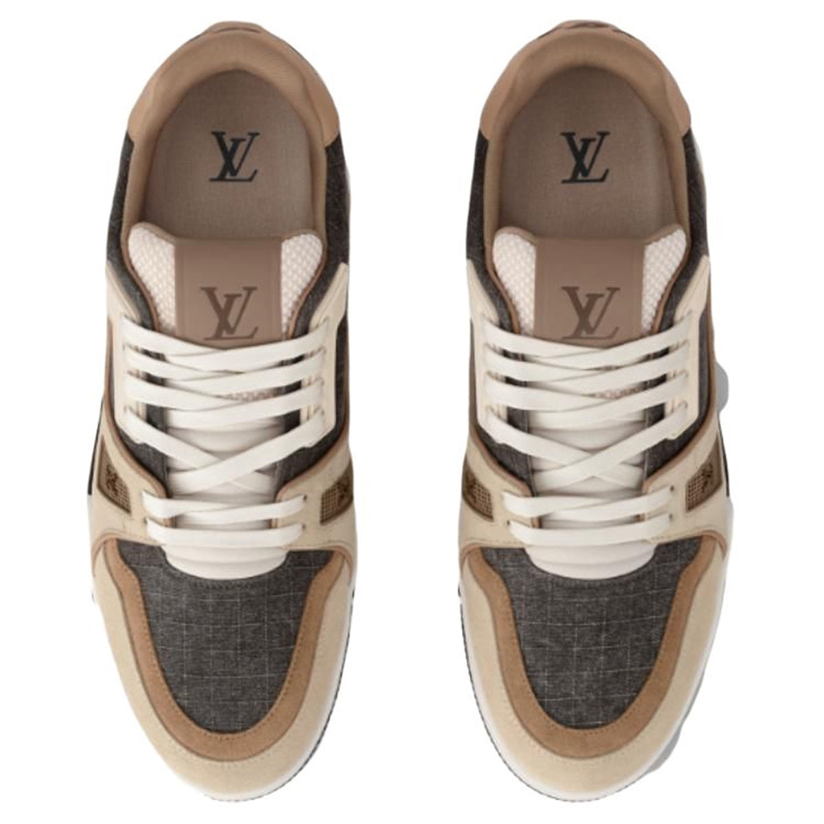 Louis Vuitton Trainer Lace-Up Platform Low-Top Sneakers in Brown – Unisex