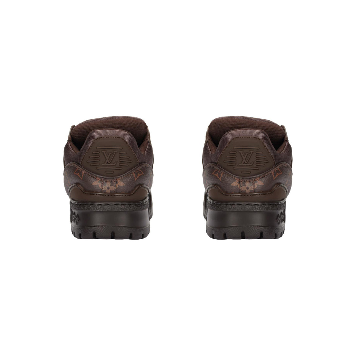 Louis Vuitton Trainer Maxi Calf Leather Drawstring Low-Top Sneakers in Brown – Unisex
