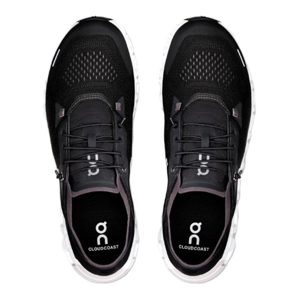 On Cloud 6 Coast Running Shoes – Black | White