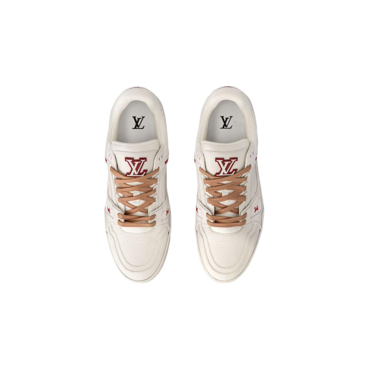 Louis Vuitton Trainer Calf Leather Lace-Up Low-Top Sneakers in White – Unisex