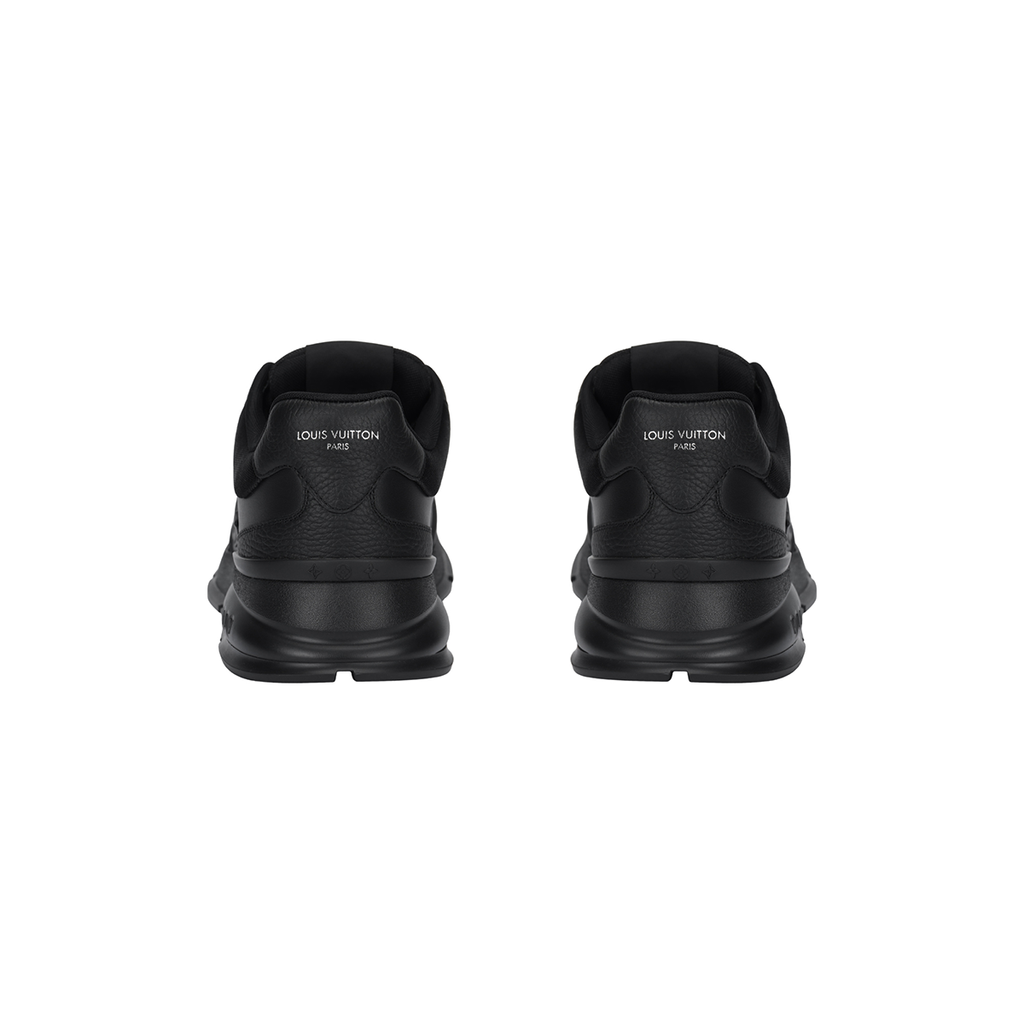 Louis Vuitton Classic Leather Lace-Up Low-Top Casual Sneakers in Black – Unisex