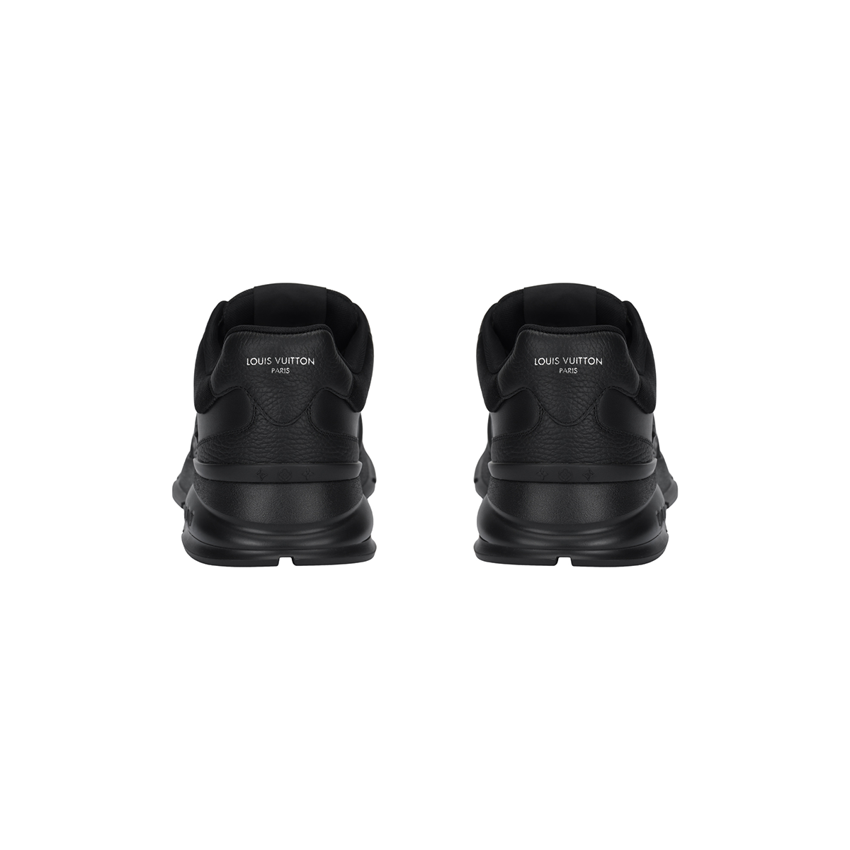 Louis Vuitton Classic Leather Lace-Up Low-Top Casual Sneakers in Black – Unisex