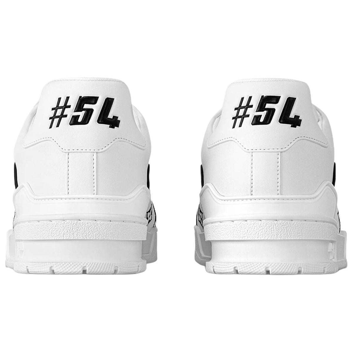 Louis Vuitton Trainer Calf Leather Lace-Up Low-Top Sneakers in White