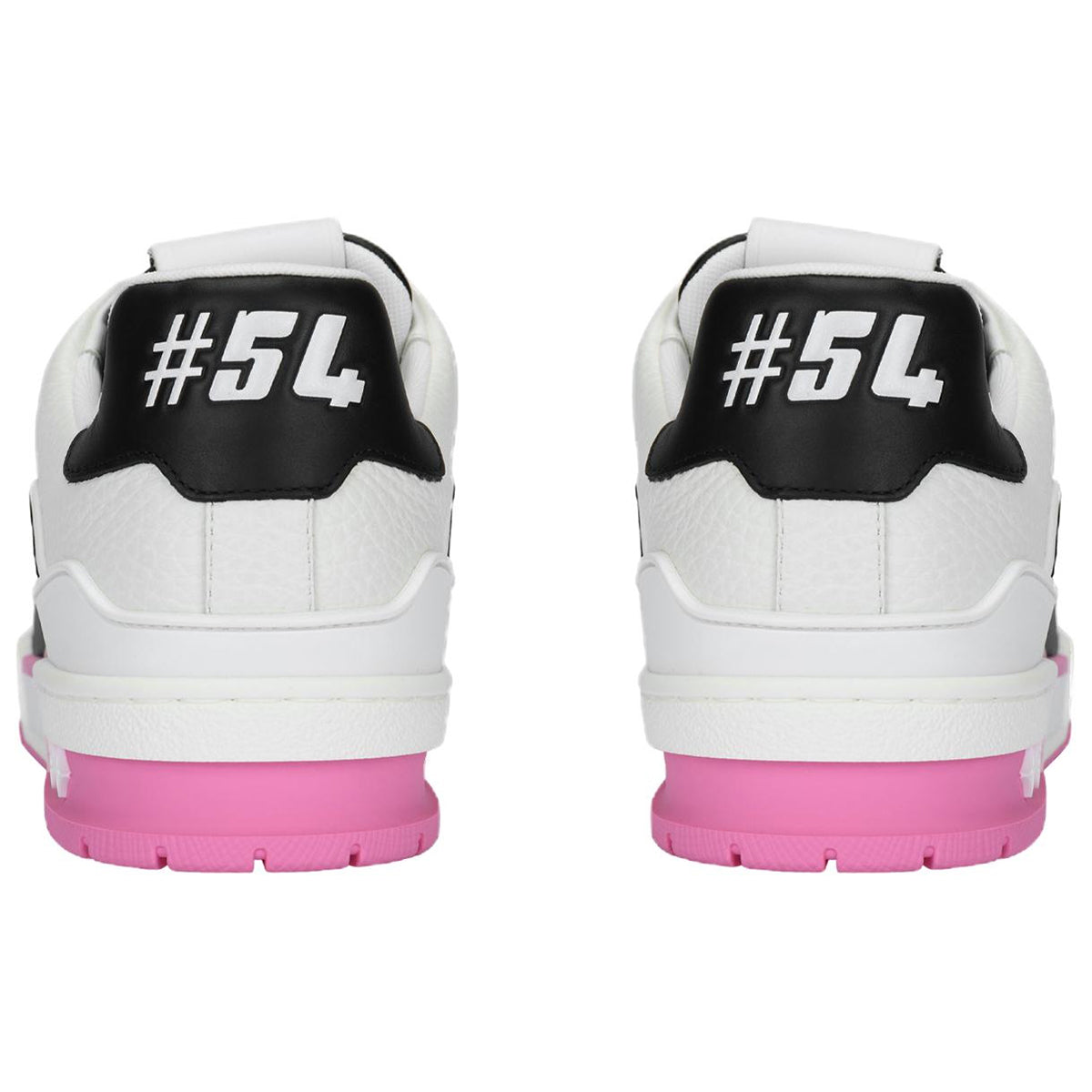 Louis Vuitton Trainer Calf Leather Lace-Up Low-Top Sneakers in Pink