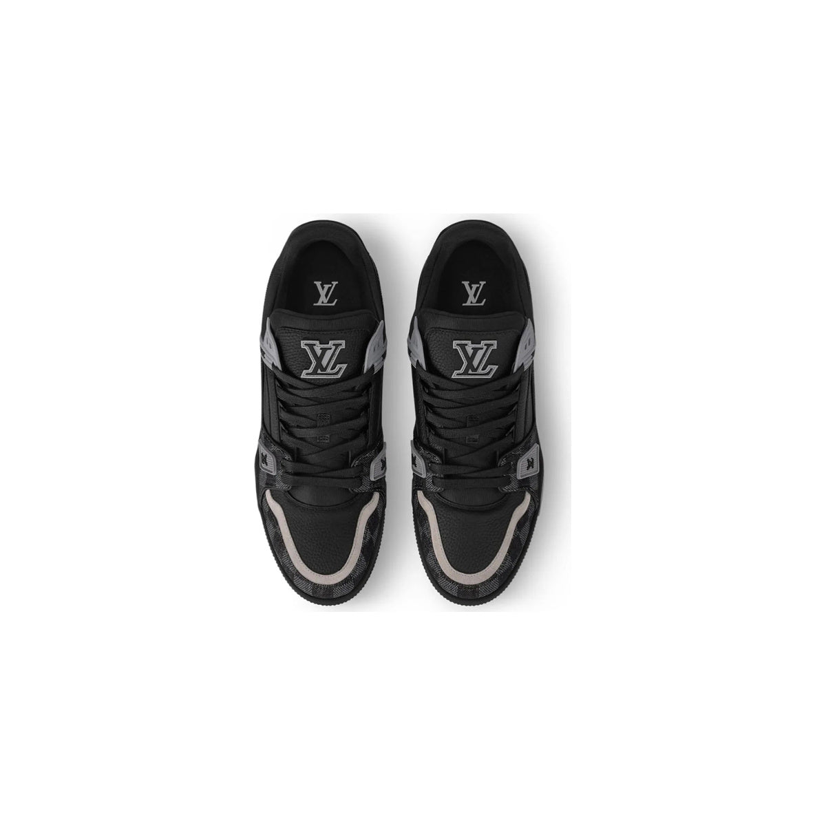 Louis Vuitton Trainer Flat Sole Low-Top Sneakers in Black – Unisex