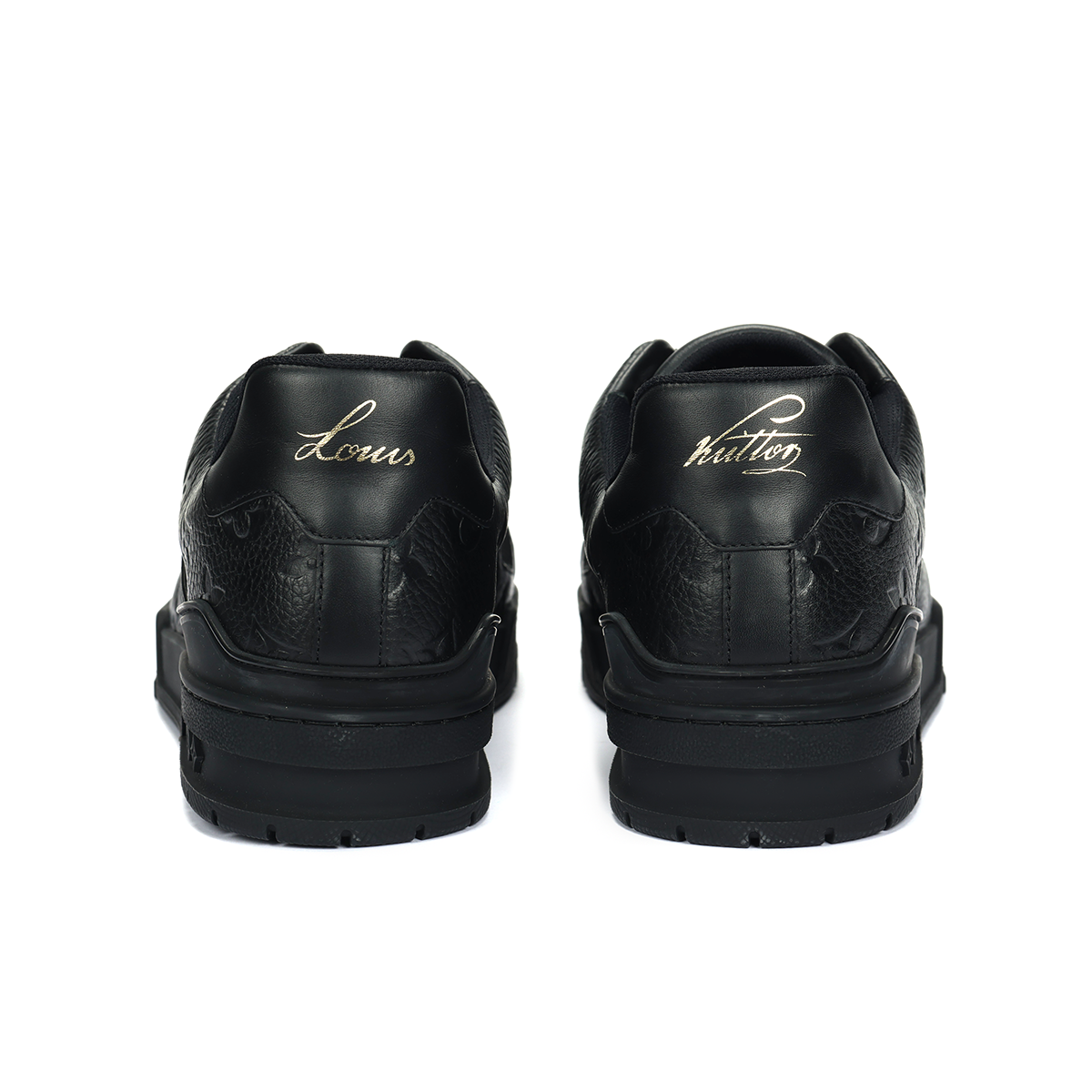 Louis Vuitton Trainer Grainy Calf Leather Lace-Up Low-Top Sneakers