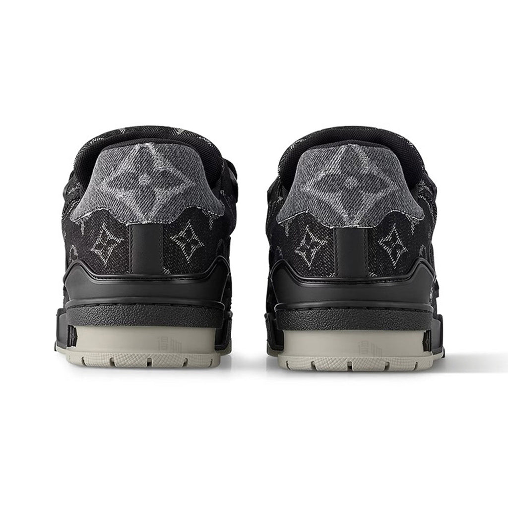 Louis Vuitton LV Trainer 2.0 Sneaker – Black Monogram Denim / Black / Off-White