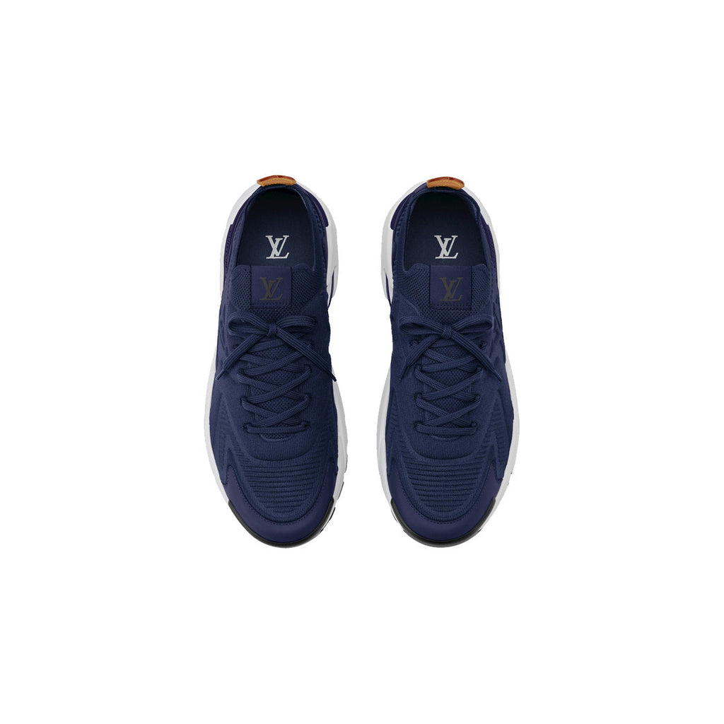 Louis Vuitton Runner Tatic Leather Lace-Up Low-Top Lifestyle Sneakers in Blue – Unisex