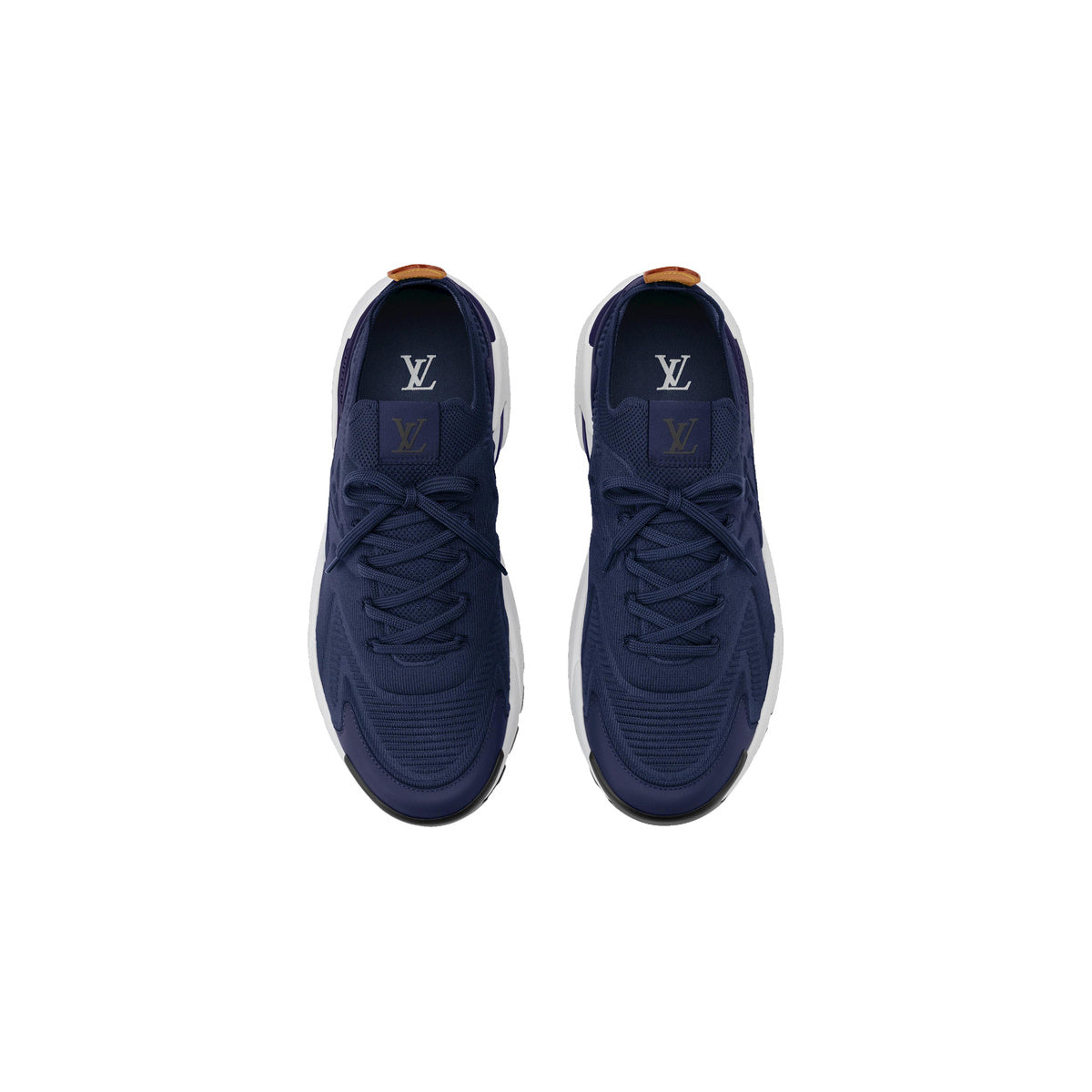 Louis Vuitton Runner Tatic Leather Lace-Up Low-Top Lifestyle Sneakers in Blue – Unisex