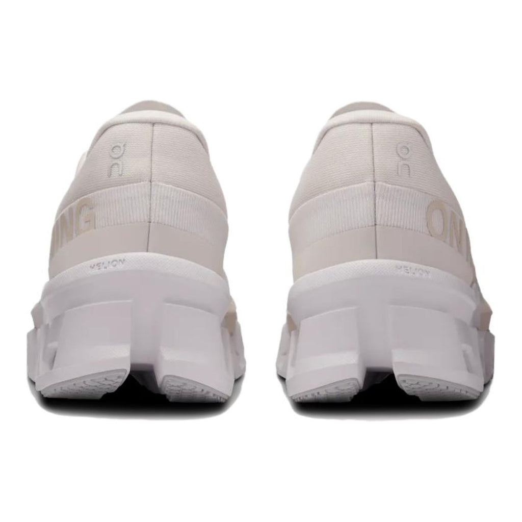On Cloudmonster Unisex Marathon Running Shoes – Pearl | White