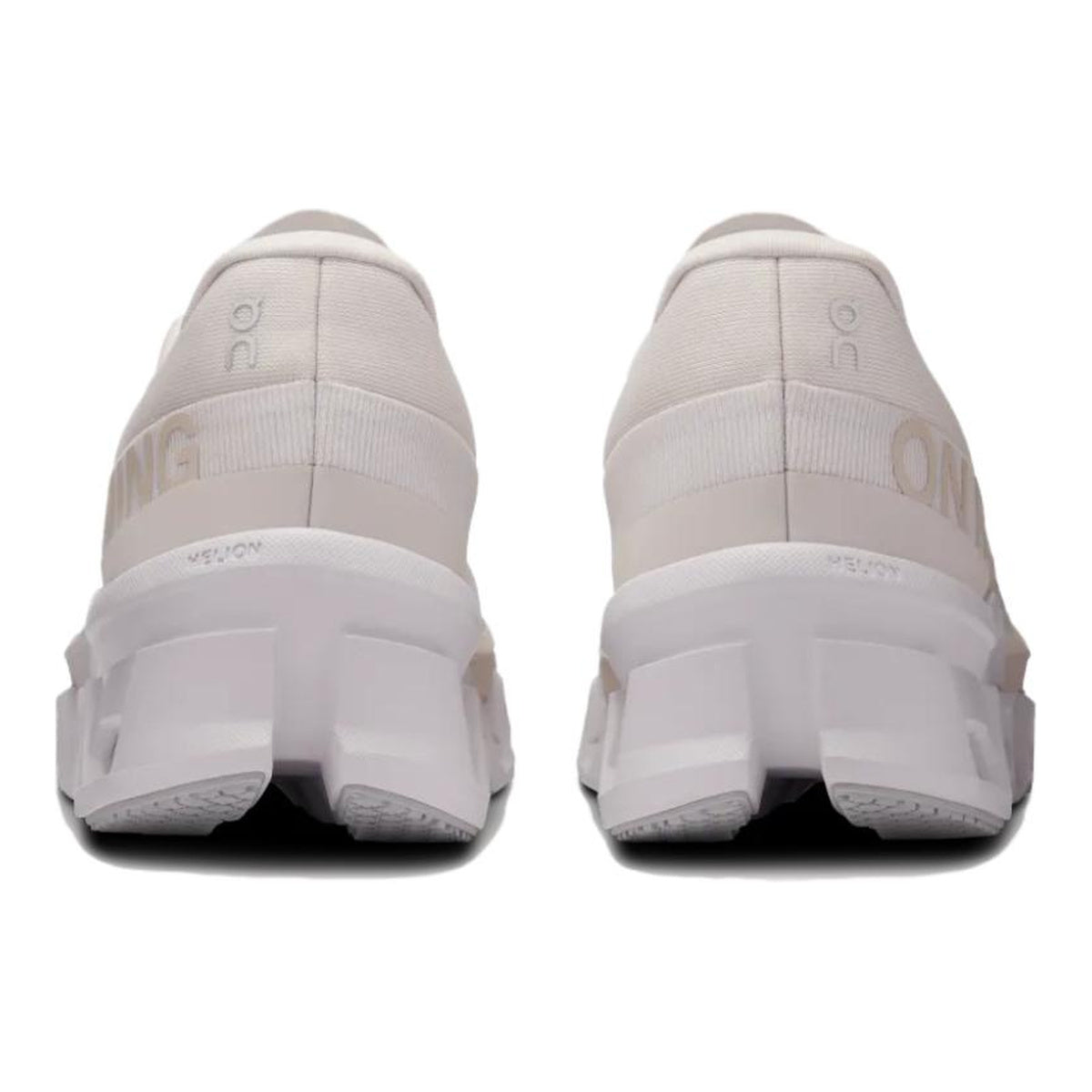 On Cloudmonster Unisex Marathon Running Shoes – Pearl | White